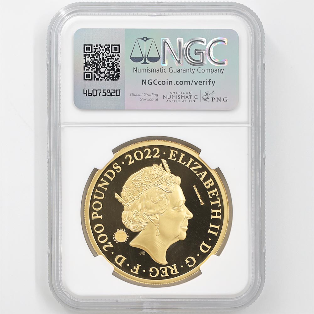 ����� 2022 �ѹ� ���ꥶ�٥�2�� �ԻԷʴ� ����ɥ� 200�ݥ�� ��� 2���� �ץ롼�� NGC PF 70 UC �ǹ���� ����̤������ ��Ȣ�� ������1��Τ�