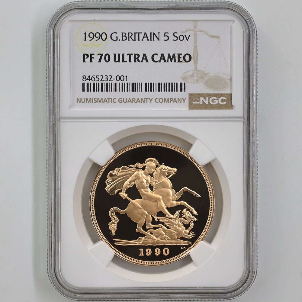 1990 �ѹ� ���ꥶ�٥�2�� ���֥�� 5�ݥ�� ��5���֥��� ��� �ץ롼�� NGC PF 70 UC �ǹ���� ����̤������ �����硼��ε�༣ �����ꥹ ���