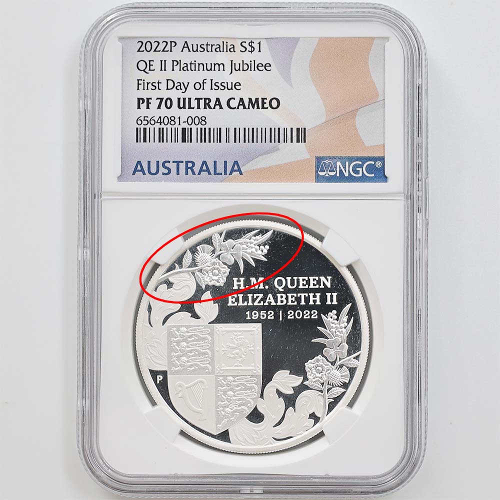 �辰���꾦�� 2022 �������ȥ�ꥢ ���ꥶ�٥�2��¨��70��ǯ��ǰ �ץ���ʡ�����ӥ꡼ 1��ɥ� ��� 1���� �ץ롼�� NGC PF 70 UC FDOI ������ �ʽ�������˺ǹ���� ����̤������ ��Ȣ�� �������ȥ�ꥢ ���