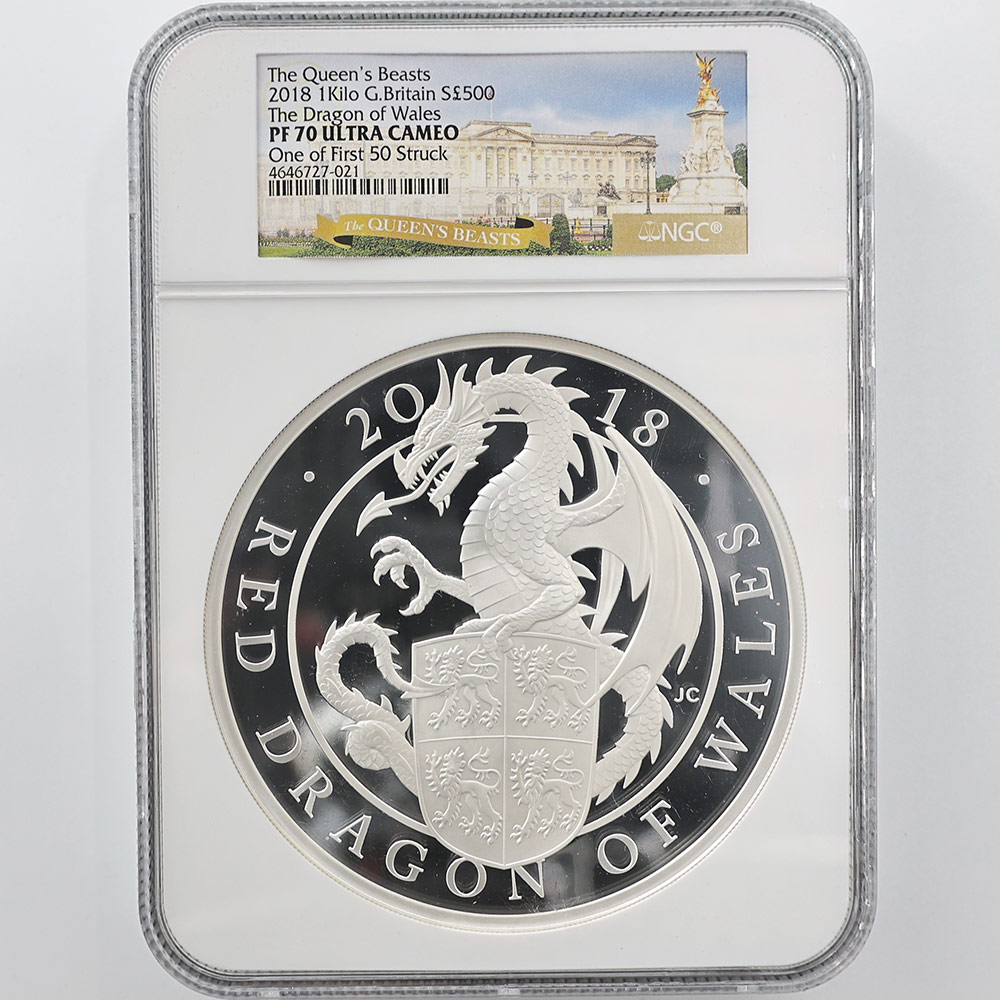 �������� 2018 �ѹ� �ѹ���Ϥνå��쥯����� �������륺�Υ�åɥɥ饴�� 500�ݥ�� ��� 1���� �ץ롼�� NGC PF 70 UC ONE OF FIRST 50 STRUCK �ǹ���� ����̤������ ��Ȣ�աڥݥ���ȡ������ݥ������оݳ���