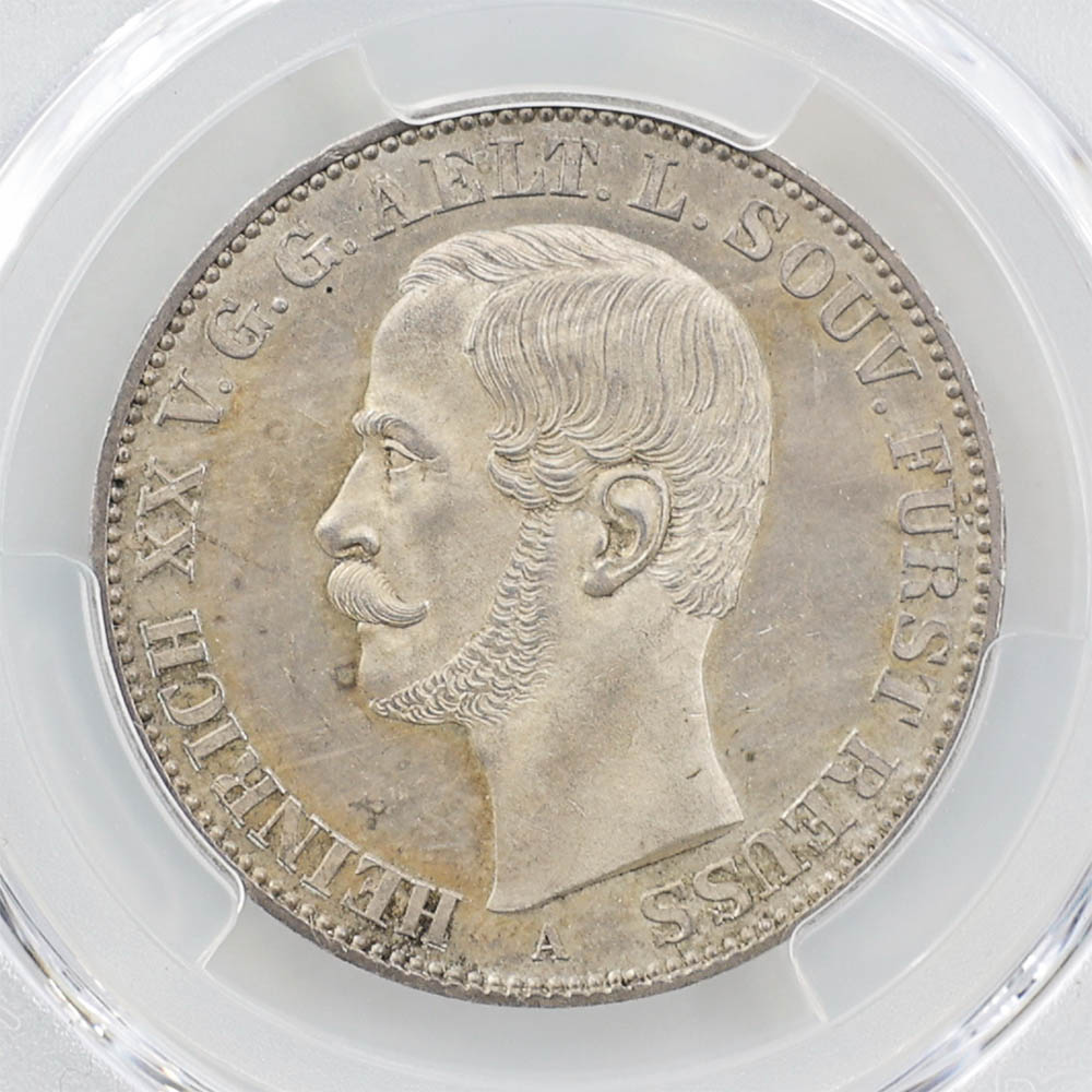 1858 �ɥ��� �إ�꡼20�� 1�����顼 ��� PCGS MS 65 ��ǹ���� ̤���ѡ�����̤������