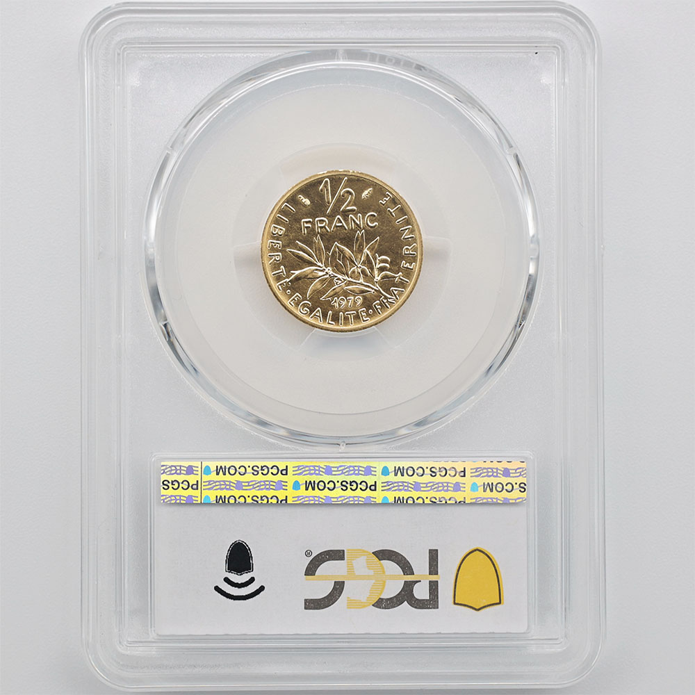 1979 �ե�� ��򼬤����� 1/2�ե�� �ԥ��ե��� ��� PCGS SP 69 �ǹ���� ����̤������