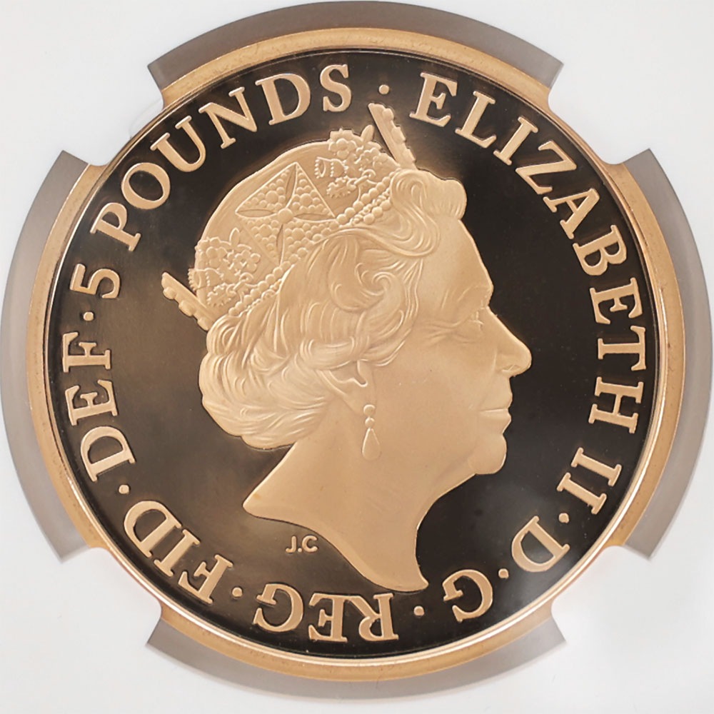 �������� 2018 �ѹ� ���ꥶ�٥�2�� �״�65��ǯ��ǰ ���ե�����������ӥ꡼ 5�ݥ�� ��� �ץ롼�� NGC PF 69 UC ��ǹ���� ����̤������ �����ꥹ ��� �ڥݥ���ȡ������ݥ������оݳ���