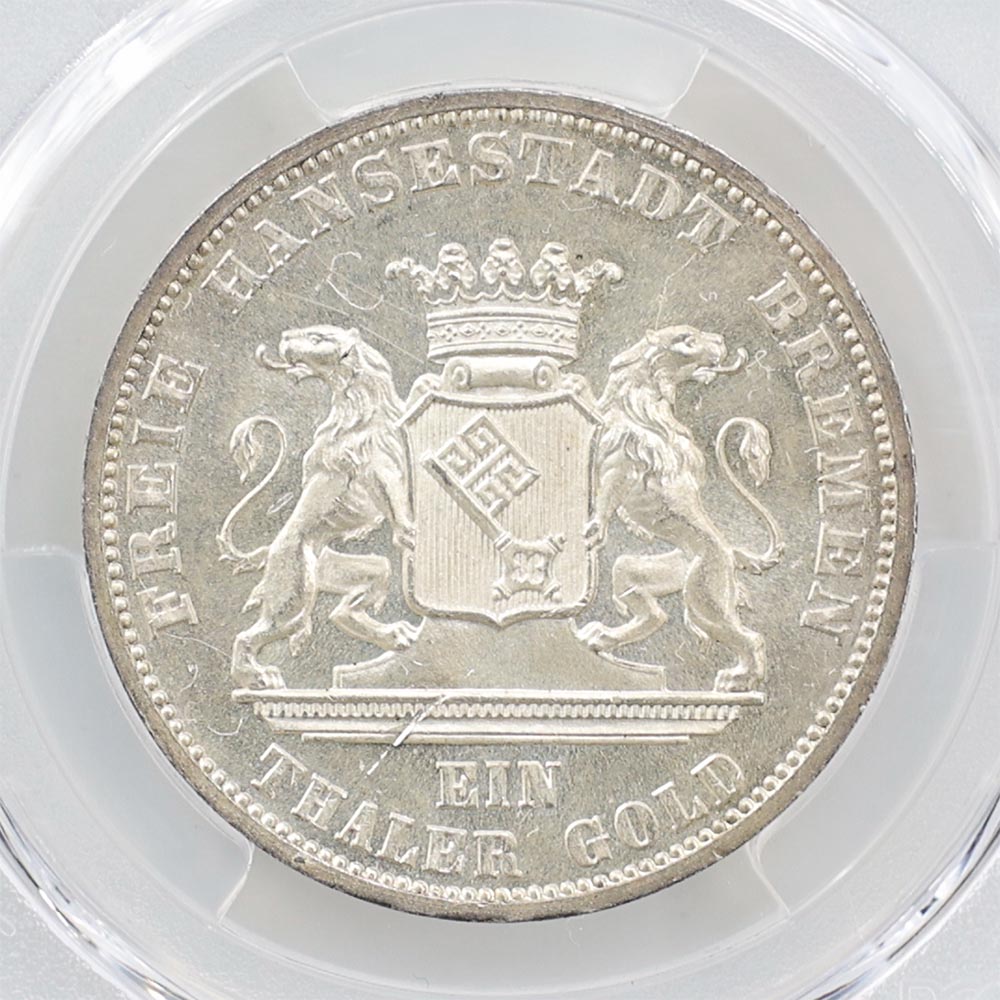 1871 ɥ ֥졼  1顼  PCGS MS 64 ̤ѡ̤