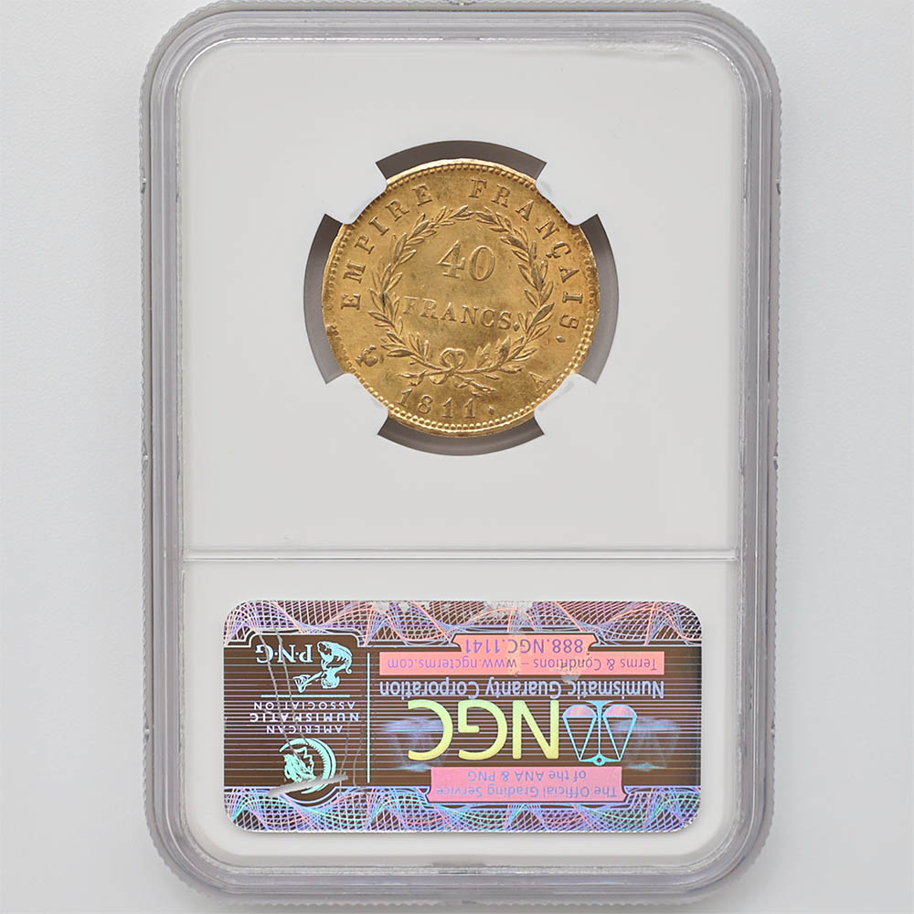 �������� 1811A �ե�� �ʥݥ쥪��1�� 40�ե�� ���  NGC MS 63 ̤������ �ڥݥ���ȡ������ݥ������оݳ���