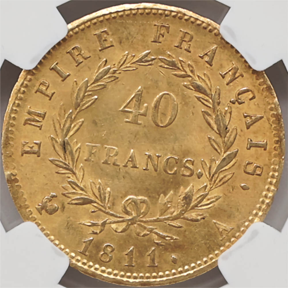 �������� 1811A �ե�� �ʥݥ쥪��1�� 40�ե�� ���  NGC MS 63 ̤������ �ڥݥ���ȡ������ݥ������оݳ���