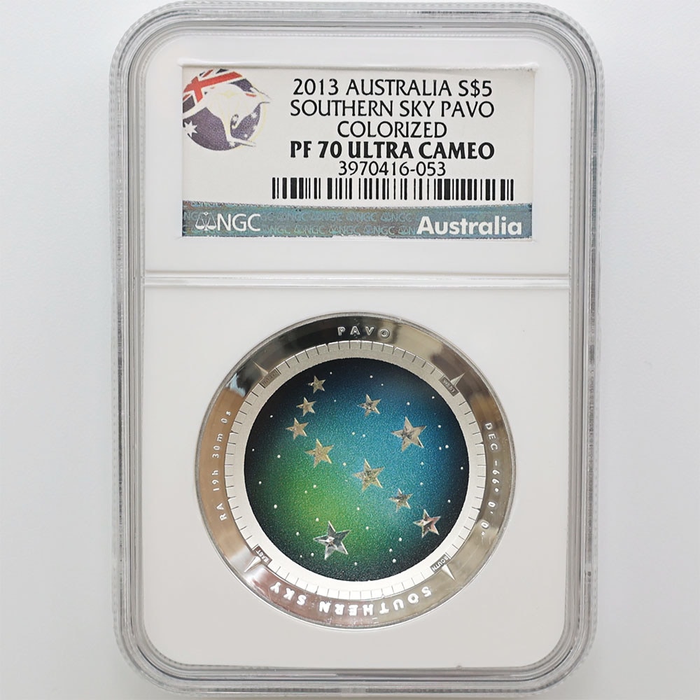������ 2013 �������ȥ�ꥢ ��ŷ��ŷ��� �����㤯�� �ɡ��෿ ��� 1���� �ץ롼��  NGC PF 70 UC �ǹ���� ����̤������