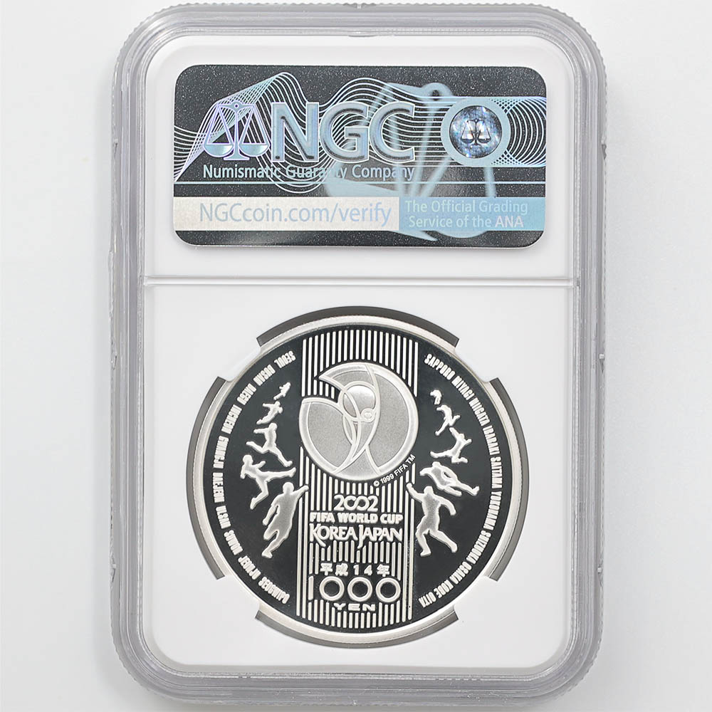 2002 ���� FIFA ���ɥ��å׵�ǰ ��߶�� 1���� �ץ롼�� NGC PF 70 UC �ǹ���� ����̤������ 1000�� ��ʾ �Ų� ��ǰ������ ʿ��14ǯ