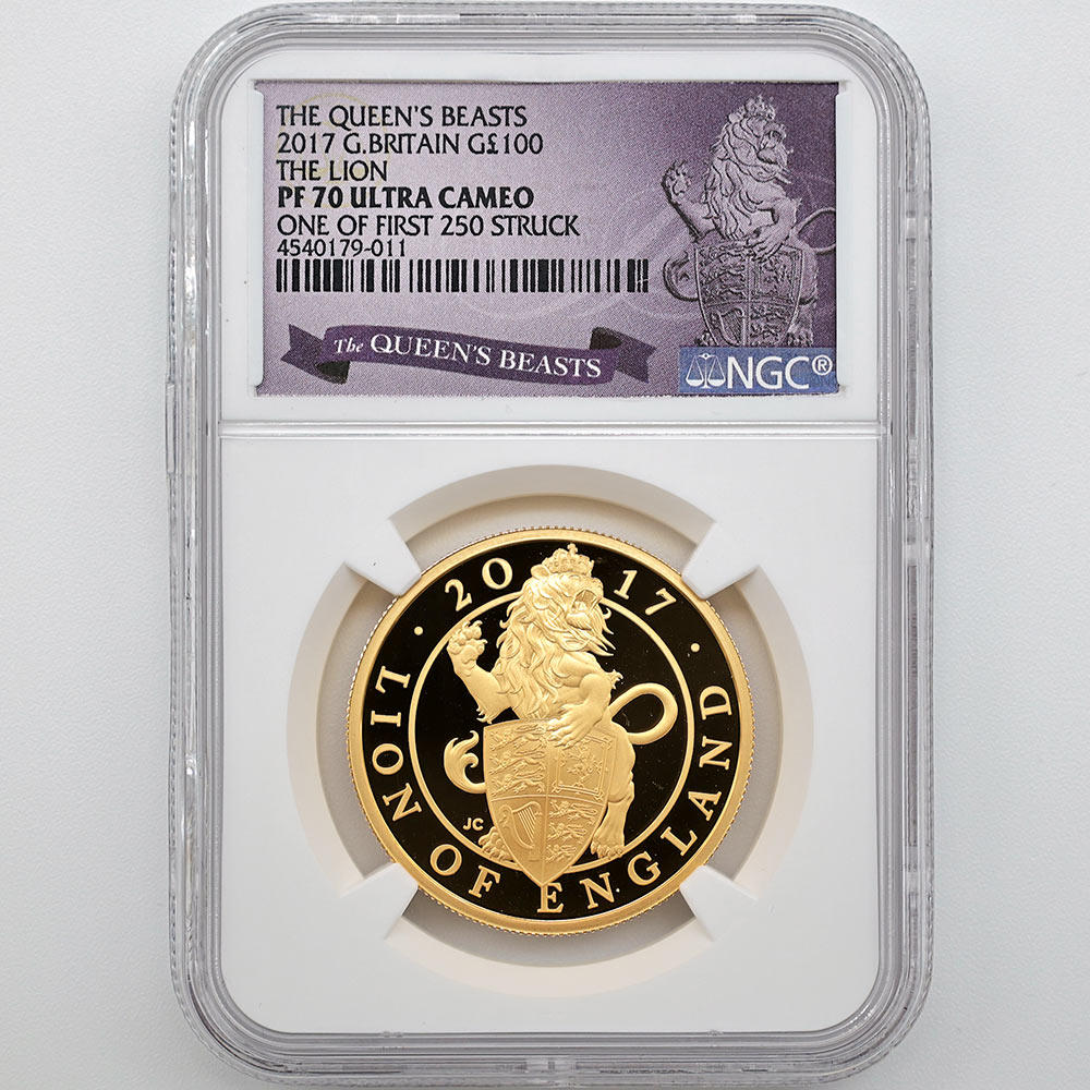 2017 �ѹ� ��Ϥνå��쥯����� ���󥰥��ɤΥ饤���� 100�ݥ�� ��� 1���� �ץ롼�� NGC PF 70 UC ONE OF FIRST 250 STRUCK �ǹ���� ����̤������ �����ꥹ ���