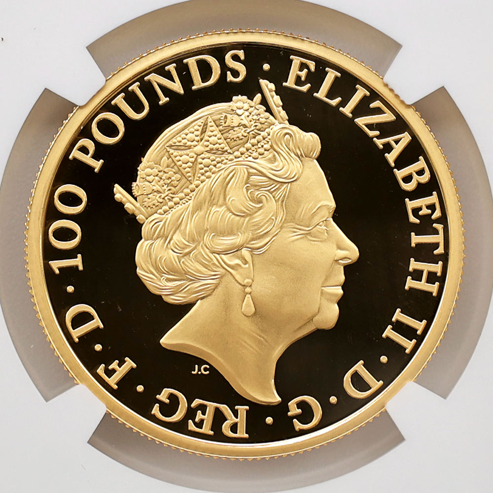 2017 �ѹ� ��Ϥνå��쥯����� ���󥰥��ɤΥ饤���� 100�ݥ�� ��� 1���� �ץ롼�� NGC PF 70 UC ONE OF FIRST 250 STRUCK �ǹ���� ����̤������ �����ꥹ ���