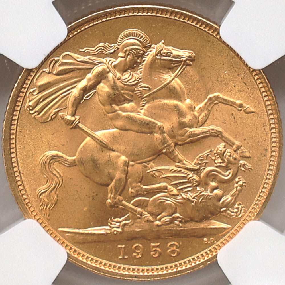 1958 �ѹ� ���ꥶ�٥�2�� ���֥�� 1�ݥ�ɡ�1���֥��˶�� NGC MS 66 ����̤������ �����硼��ε�༣ 