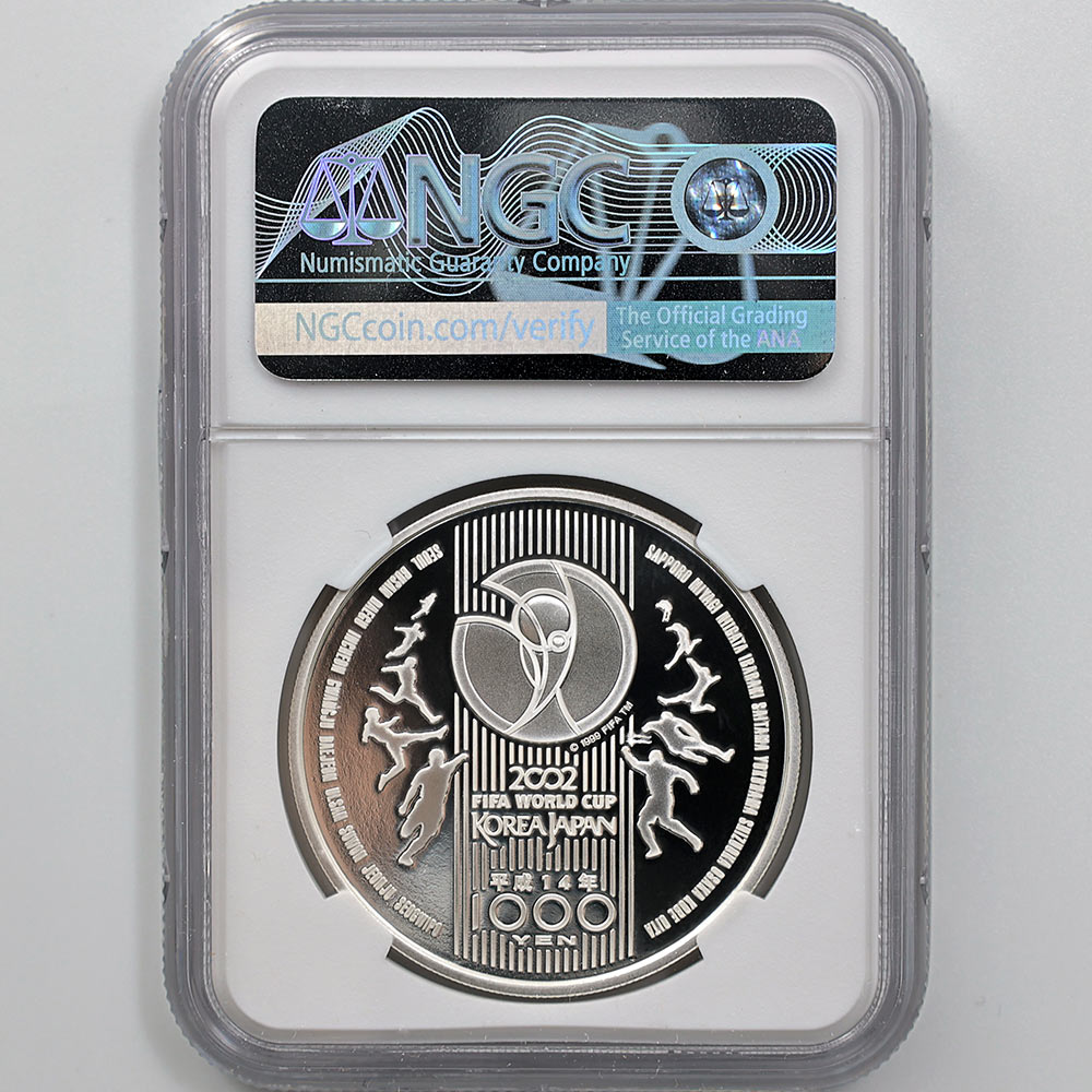 2002 ���� FIFA ���ɥ��å׵�ǰ ��߶�� 1���� �ץ롼�� NGC PF 70 UC �ǹ���� ����̤������ 1000�� ��ʾ �Ų� ��ǰ������ ʿ��14ǯ