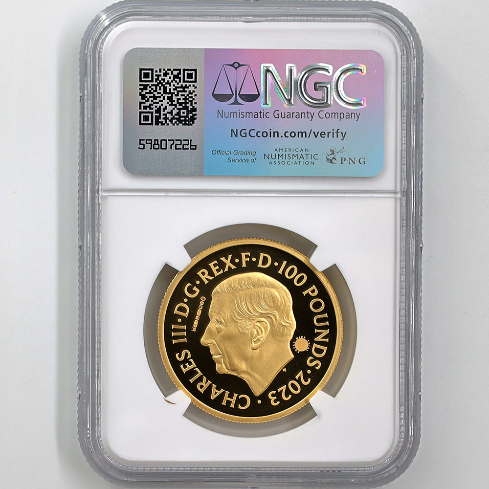  2023 ѹ  ꡼ 硼2 100ݥ  1 ץ롼 NGC PF 70 UC ǹ ̤ Ȣ ꥹ  1Τ