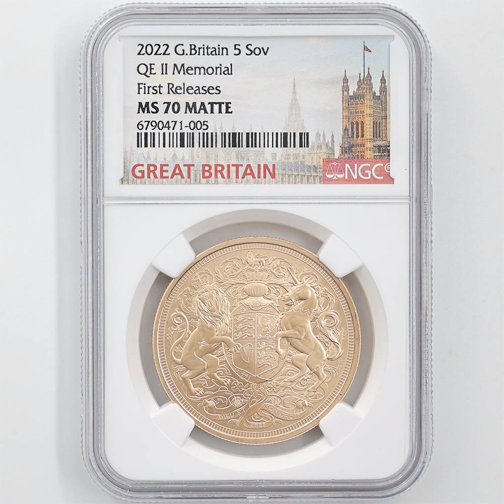 2022 ѹ ꥶ٥2 鵭ǰ ֥ 5ݥ  ̤ NGC MS 70 MATTE FR  ǹ ̤ Ȣ ꥹ 