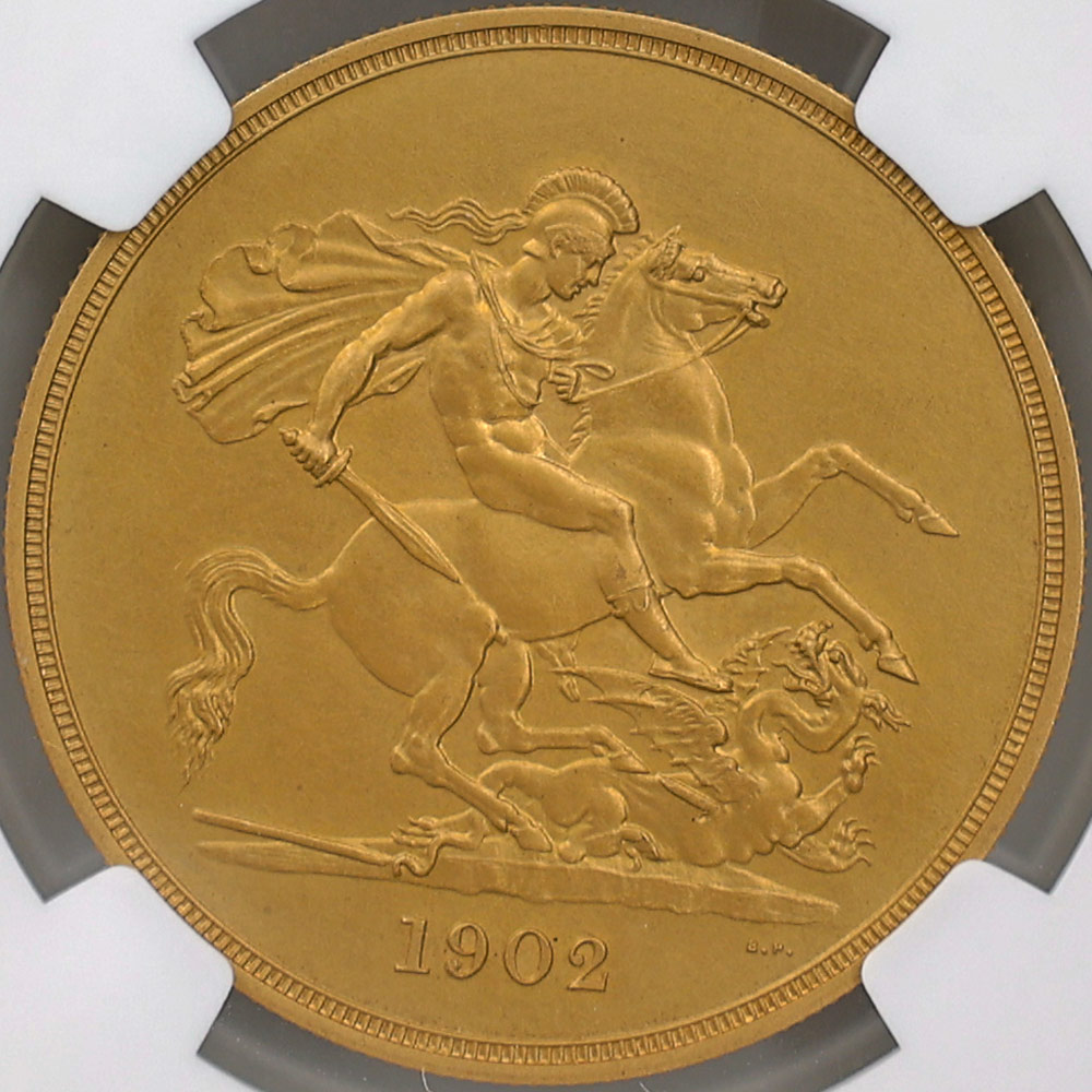 1902 �ѹ� ���ɥ��7�� ���֥�� 5�ݥ�ɡ�5���֥��˶�� �ץ롼�� �ޥå� NGC PF 63 MATTE ̤������ �����ꥹ ���