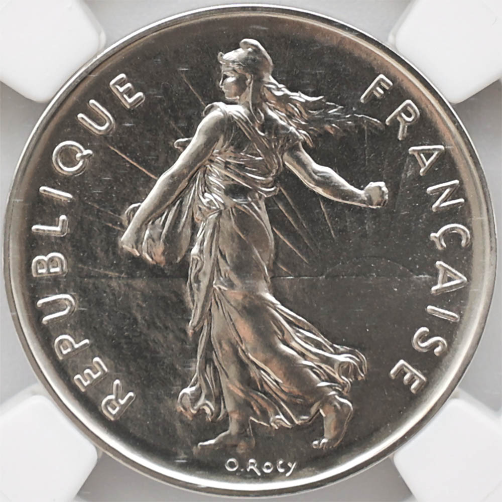 1976 �ե�� ��򼬤����� 5�ե�� �ԥ��ե��� ��Ƽ�� �ץ롼�� NGC PF 70 �ǹ���� ����̤������