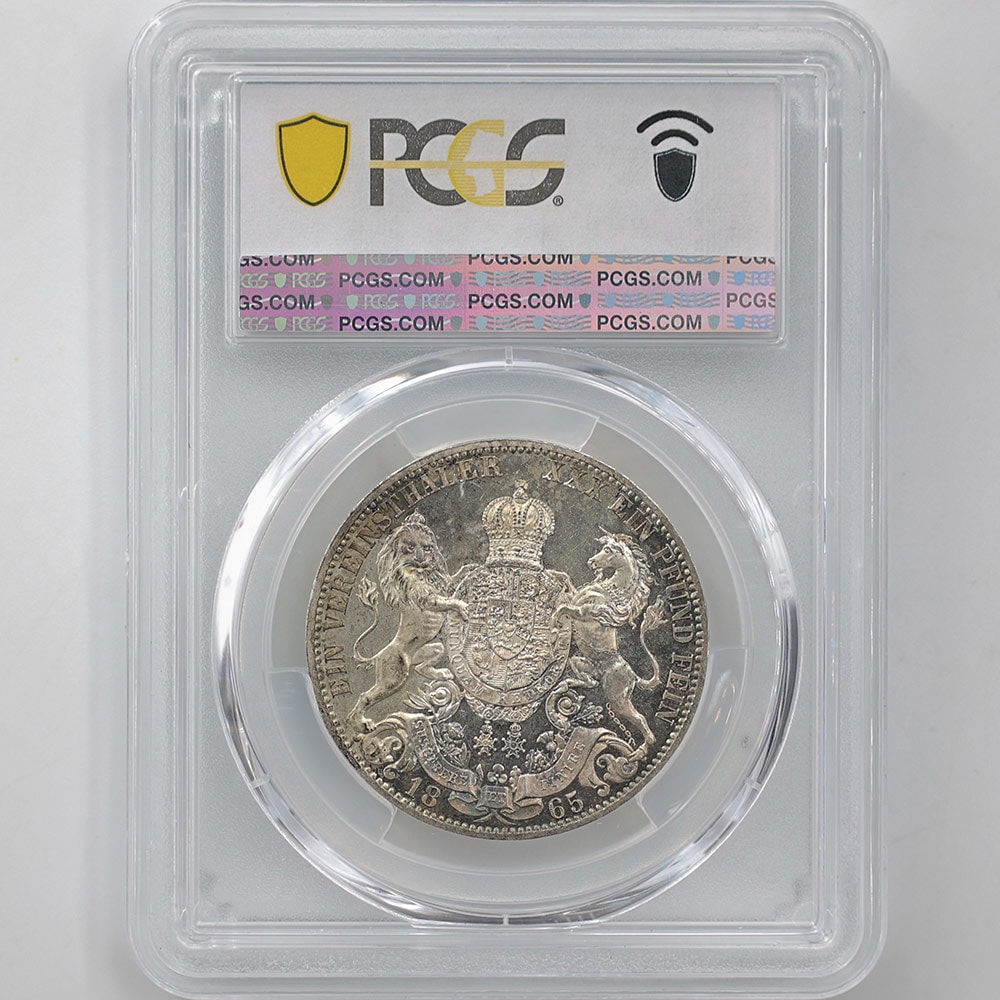 1865 �ɥ��� �ϥΡ��ե������� ���硼��5�� 1�����顼 ��� PCGS MS 64 ��ǹ���� ̤���ѡ�����̤������