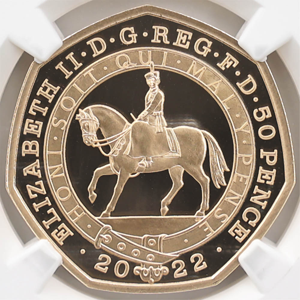 2022 �ѹ� ���ꥶ�٥�2��¨��70��ǯ��ǰ �ץ���ʡ�����ӥ꡼ 50�ڥ� ��� �ץ롼�� NGC PF 69 UC ��ǹ���� ����̤������