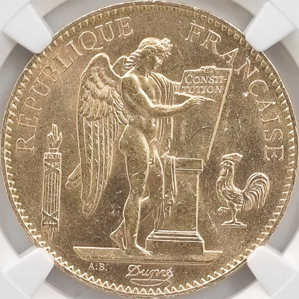  1911 ե 󥸥 100ե  ̤ NGC MS 63 ̤