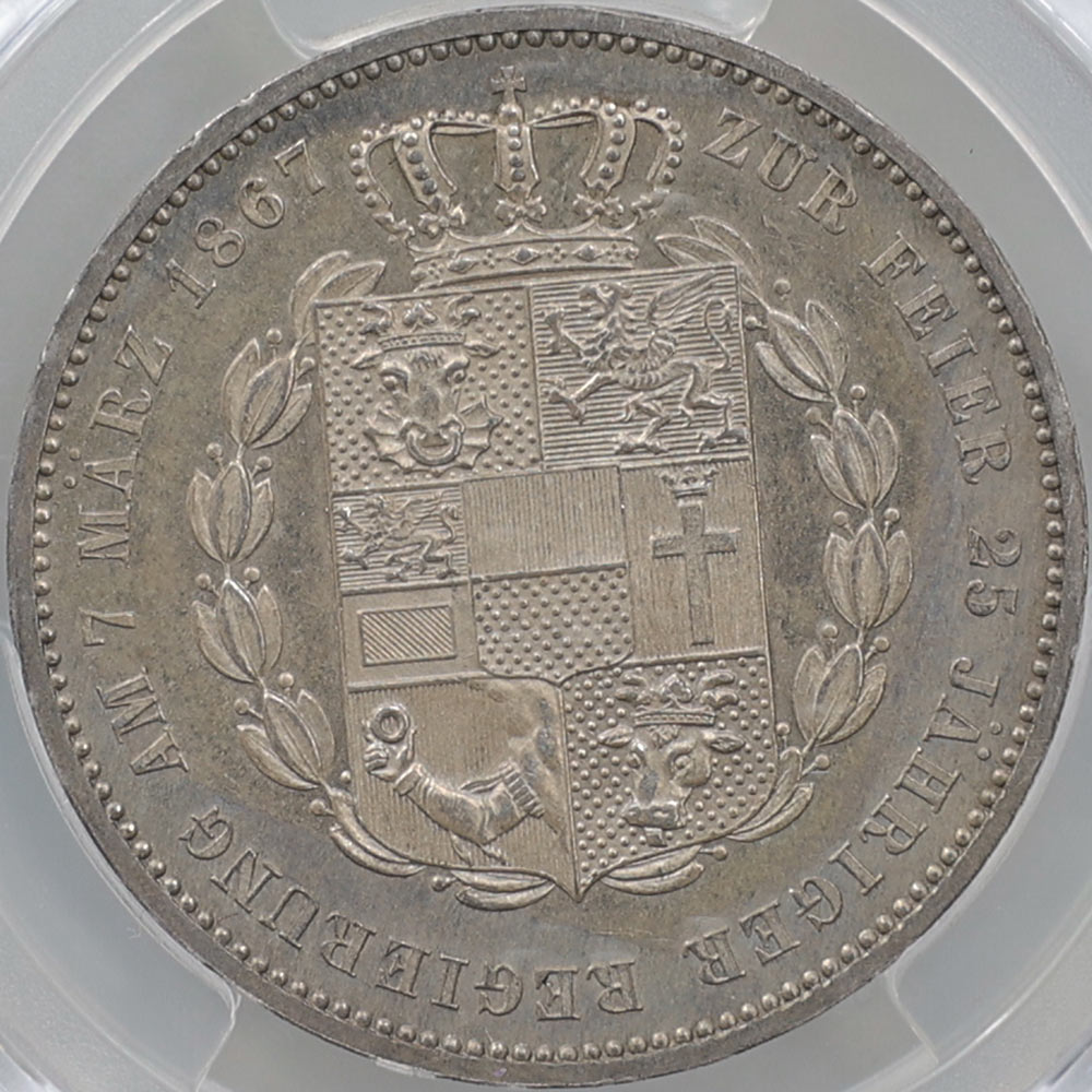 1867 ɥ ᥯֥륯 ꡼ إ1 1顼  PCGS MS 64 ̤ѡ̤