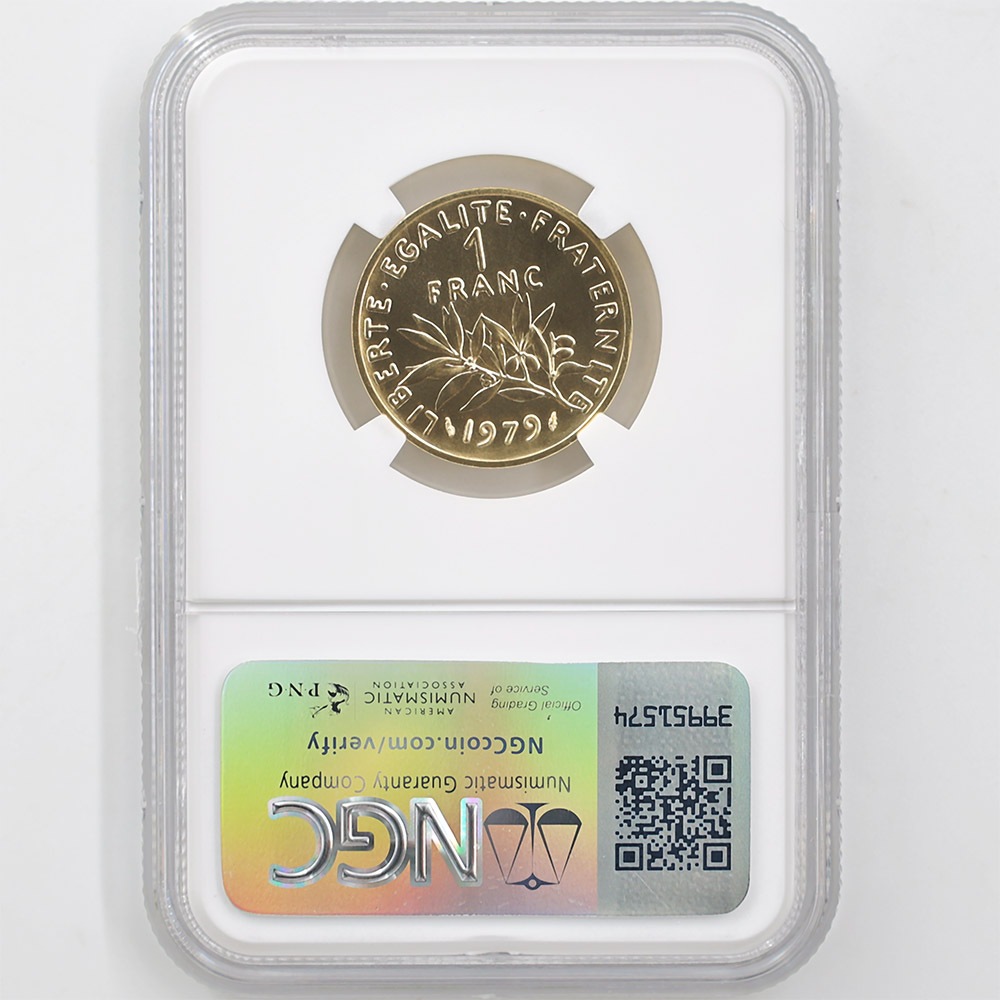 1979 �ե�� ��򼬤����� 1 �ե�� �ԥ��ե��� ��� �ץ롼�� NGC PF 70 �ǹ���� ����̤������