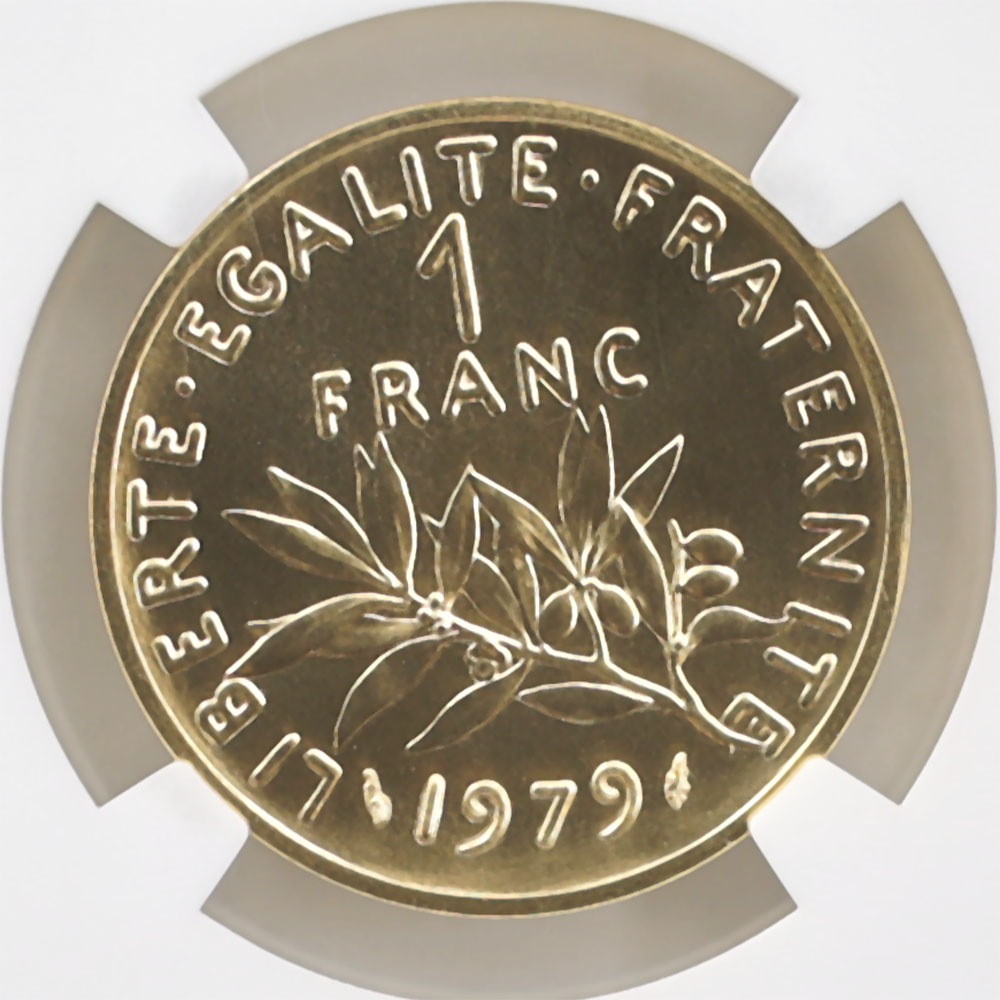 1979 �ե�� ��򼬤����� 1 �ե�� �ԥ��ե��� ��� �ץ롼�� NGC PF 70 �ǹ���� ����̤������