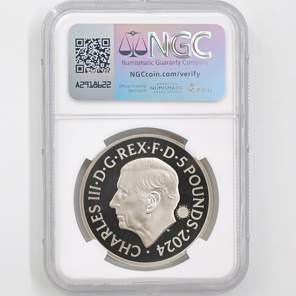 ����� 2024 �ѹ� �Хå��󥬥���� 5�ݥ�� ��Ƽ�� �ץ롼�� NGC PF 69 UC �ǹ���� ����̤������ ��Ȣ�� ������1��Τ�