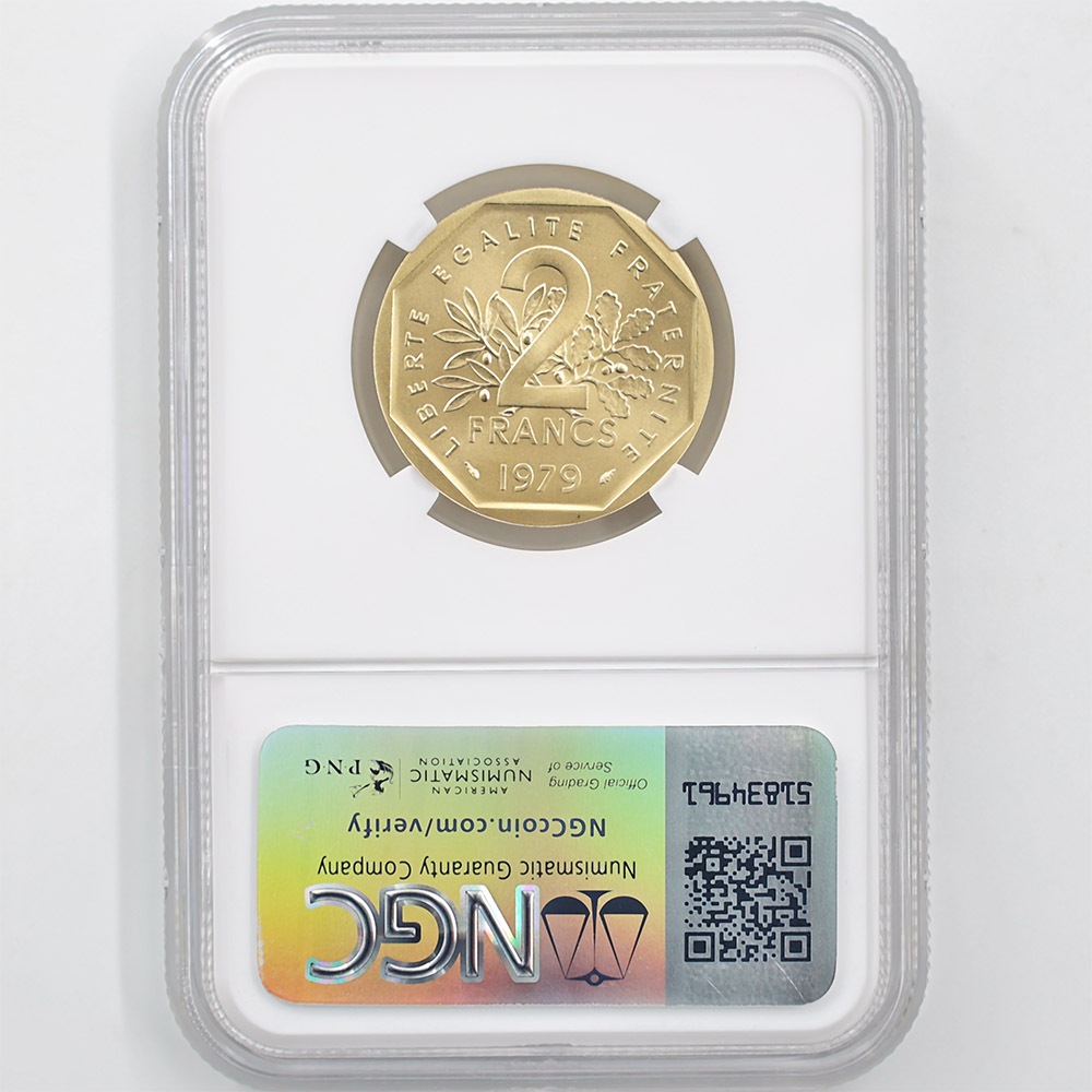 1979 �ե�� ��򼬤����� 2�ե�� �ԥ��ե��� ��� �ץ롼�� NGC PF 70 �ǹ���� ����̤������