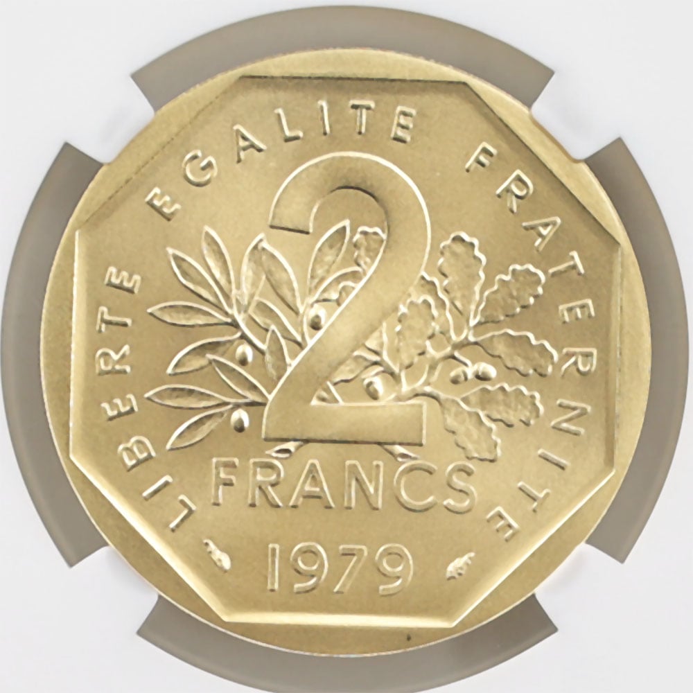 1979 �ե�� ��򼬤����� 2�ե�� �ԥ��ե��� ��� �ץ롼�� NGC PF 70 �ǹ���� ����̤������