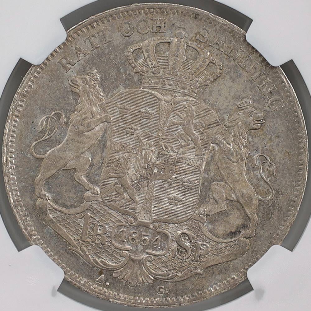 1854 ���������ǥ� ��������1�� 1�ꥯ�����顼 ��� NGC MS 63 ��ǹ���� ̤������ 