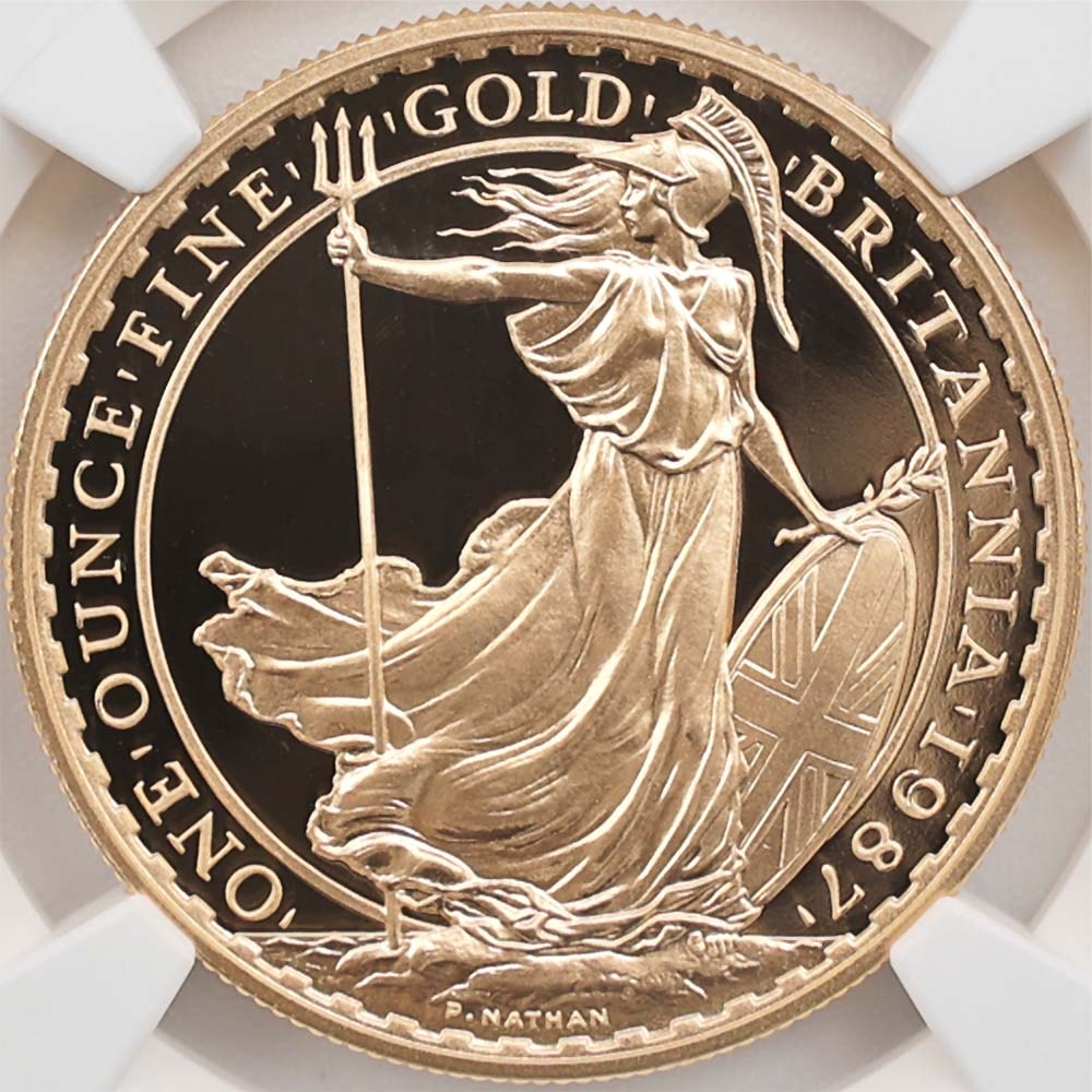 �������� 1987 �ʽ�ǯ��� �ѹ� �֥꥿�˥� 100�ݥ�� ��� �ץ롼�� NGC PF 69 UC ��ǹ���� ����̤������ �����ꥹ ��� �ڥݥ���ȡ������ݥ������оݳ���