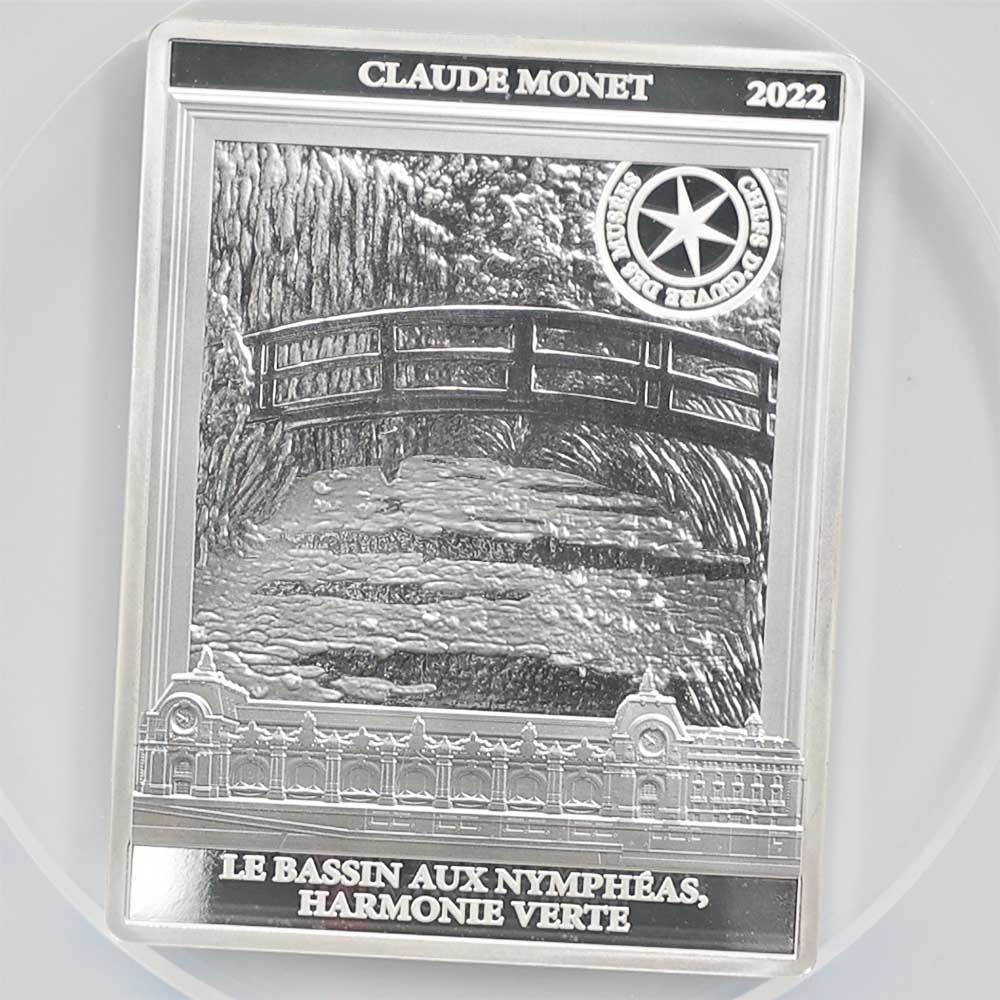 2022 フランス 傑作芸術シリーズ オルセー美術館 「睡蓮の池、緑のハーモニー」 50ユーロ 銀貨 プルーフ NGC PF 70 UC ER 初鋳版 最高鑑定 完全未使用品 元箱付き 2022 フランス 傑作芸術シリーズ オルセー美術館 「睡蓮の池、緑のハーモニー」 50ユーロ 銀貨 プルーフ NGC PF 70 UC ER 初鋳版 最高鑑定 完全未使用品 元箱付き