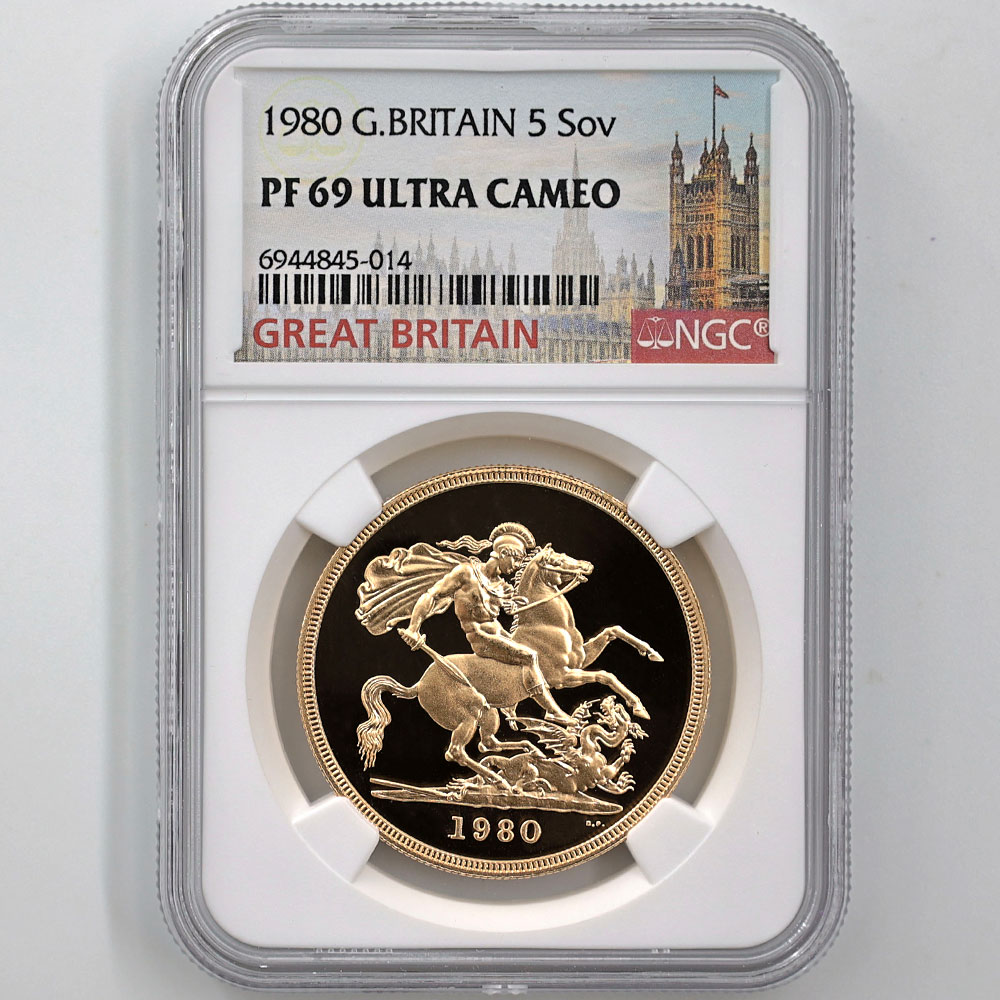 1980 �ѹ� ���ꥶ�٥�2�� ���֥�� 5�ݥ�� ��� �ץ롼�� NGC PF 69 UC ��ǹ���� ����̤������ �����硼��ε�༣ �����ꥹ ���