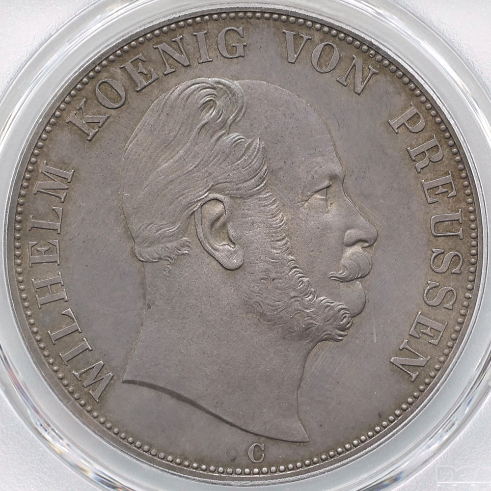 1866 �ɥ��� �ץ륷������ ������إ��1�� 2�����顼 �ץ롼�� ��� PCGS PR 64 �ǹ���� ̤���ѡ�����̤������