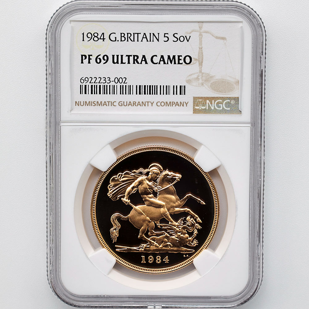 �������� 1984 �ѹ� ���ꥶ�٥�2�� ���֥�� 5�ݥ�ɡ�5���֥��˶�� �ץ롼�� NGC PF 69 UC ��ǹ���� ����̤������ �����硼��ε�༣ �����ꥹ ��ߡڥݥ���ȡ������ݥ������оݳ���