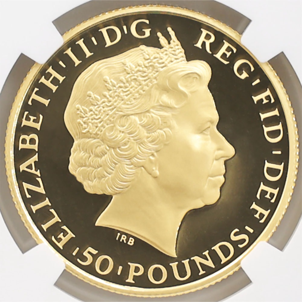 �������� 2014 �ѹ� �֥꥿�˥� 50�ݥ�� ��� 1/2���� �ץ롼�� NGC PF 70 UC �ǹ���� ����̤������ �����ꥹ�ڥݥ���ȡ������ݥ������оݳ���