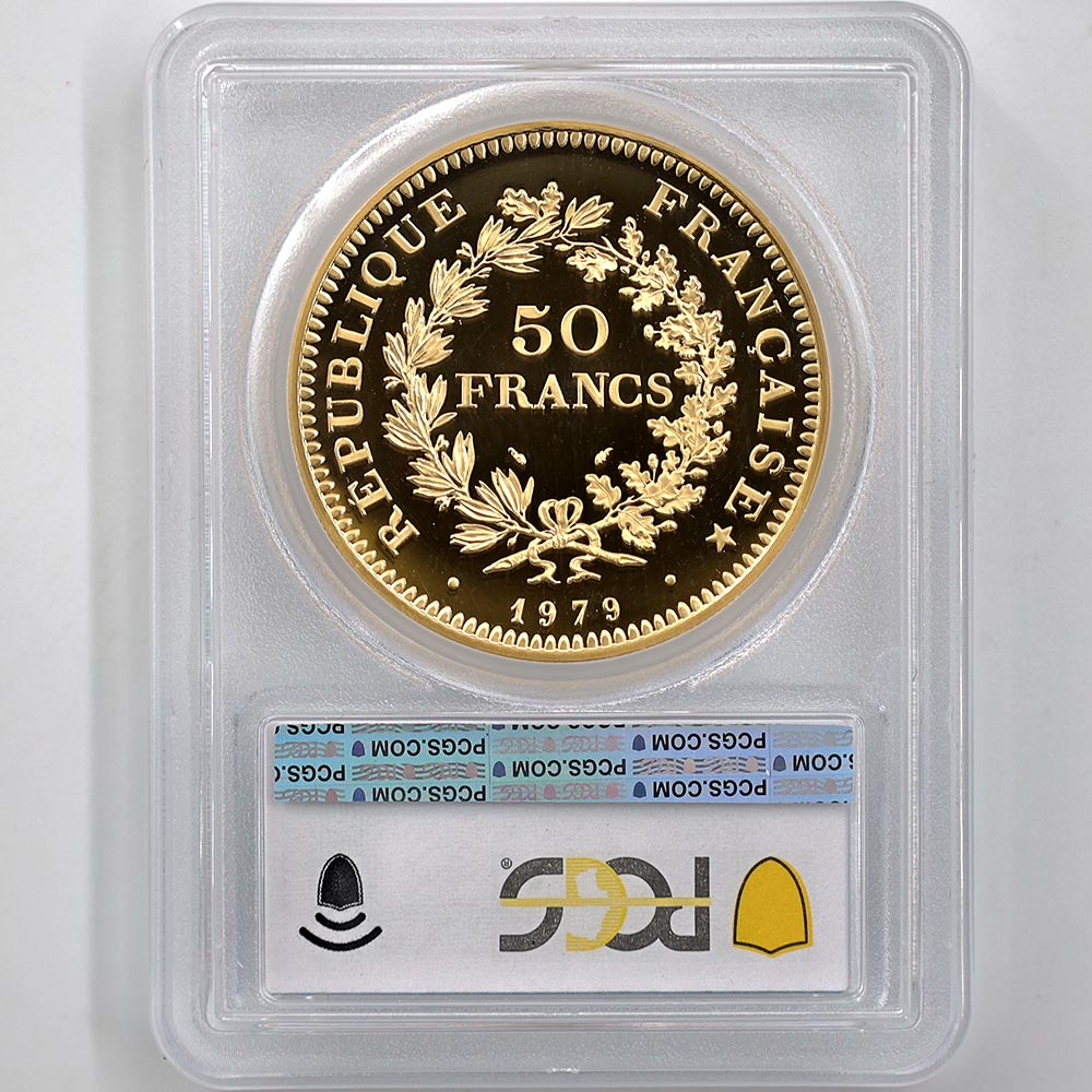 1979 �ե�� �إ饯�쥹 50�ե�� �ԥ��ե��� ��� �ץ롼�� PCGS SP 68 �ǹ���� ����̤������