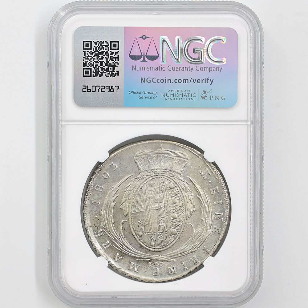 1803 �ɥ��� ��������������� �ե꡼�ɥ�ҡ�����������3�� 1�����顼 ��� NGC MS 65 �ǹ���� ̤���ѡ�����̤������