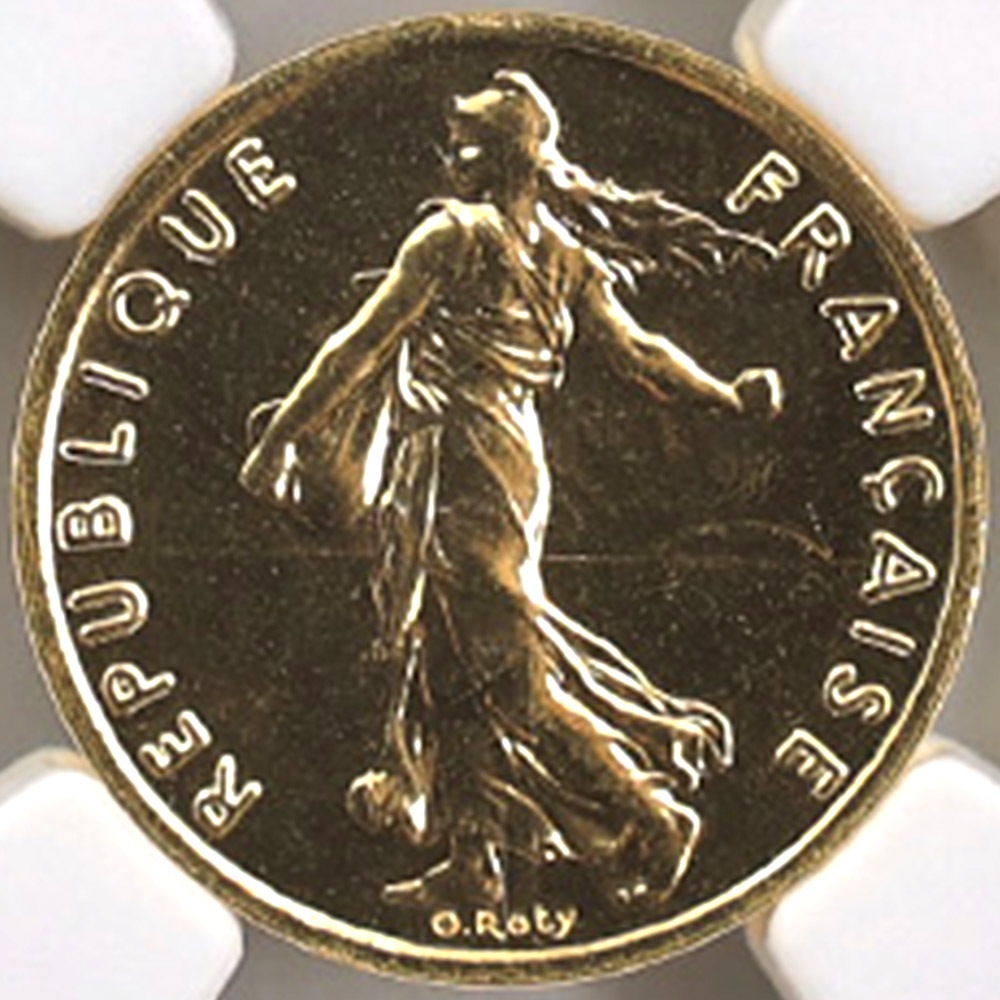 1975 �ե�� ��򼬤����� 1/2�ե�� �ԥ��ե��� ��� �ץ롼�� NGC PF 65 ̤���ѡ�����̤������