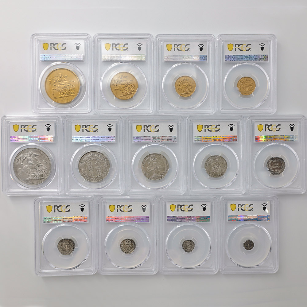 1902 �ѹ� ���ɥ��7�� ���֥�� ��� ��� 13�� �ץ�ߥ��� ���å� �ץ롼�� �ޥå� PCGS PR 62~64 Matte ��̤�����ʡ�����̤������ ��Ȣ�� �����ꥹ ��� ���