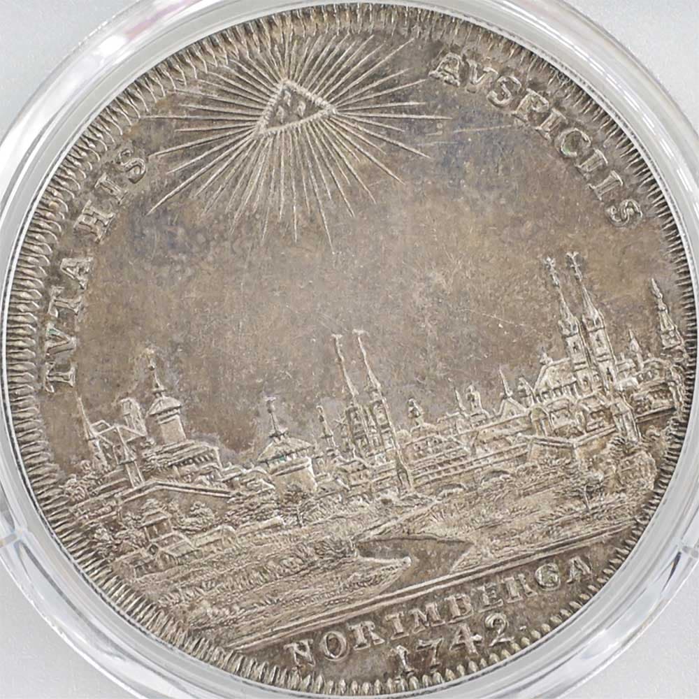 ��α�� 1742 �ɥ��� �˥���٥륯 �ԻԷʴ� ������7�� 1�����顼 ��� PCGS MS 63 �ǹ���� ̤������