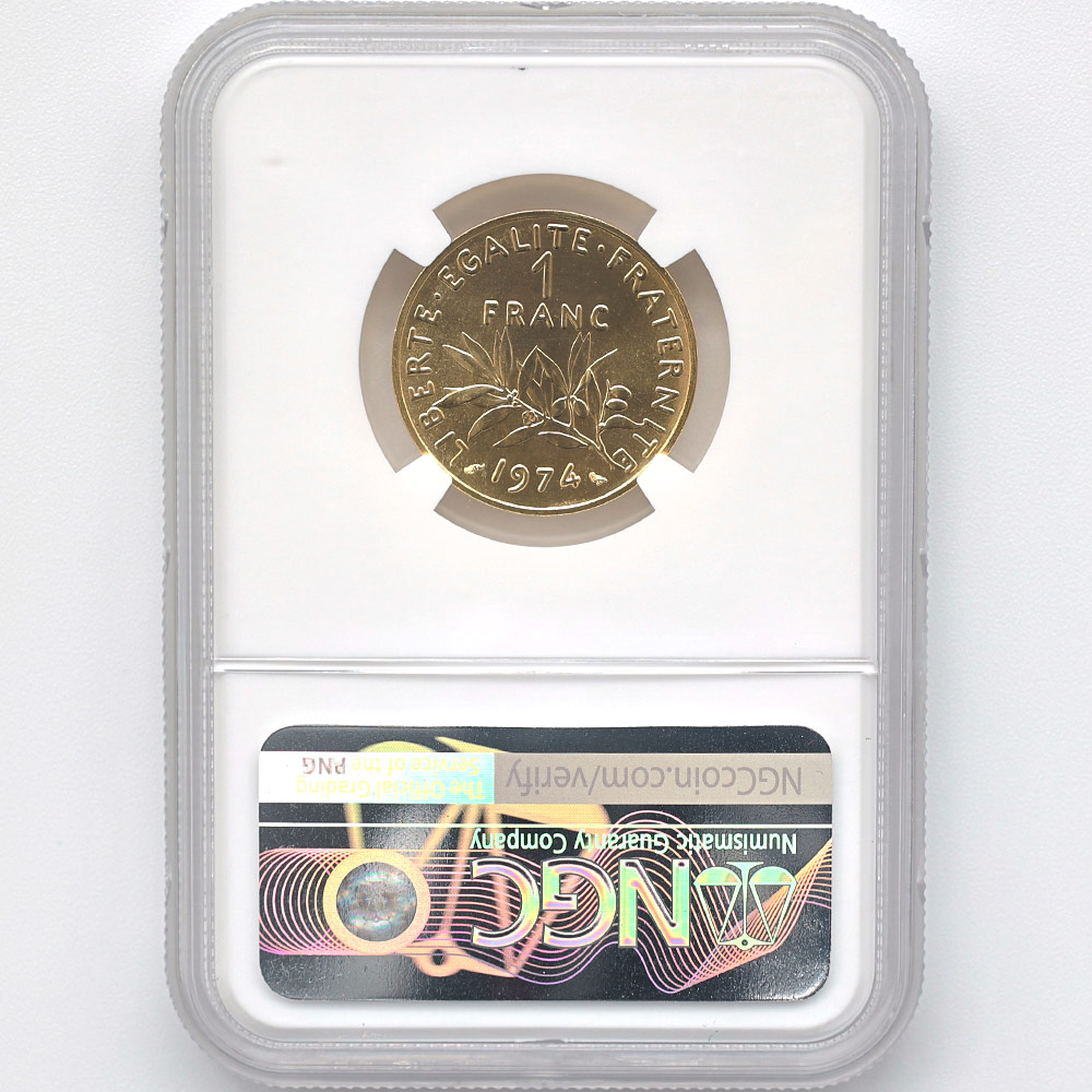 1974 �ե�� ��򼬤����� 1�ե�� �ԥ��ե��� ��� �ץ롼�� NGC PF 68 ��ǹ���� ����̤������