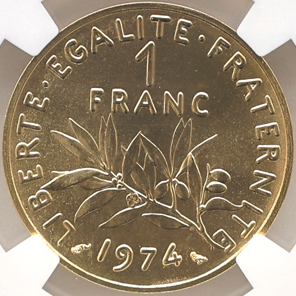 1974 �ե�� ��򼬤����� 1�ե�� �ԥ��ե��� ��� �ץ롼�� NGC PF 68 ��ǹ���� ����̤������