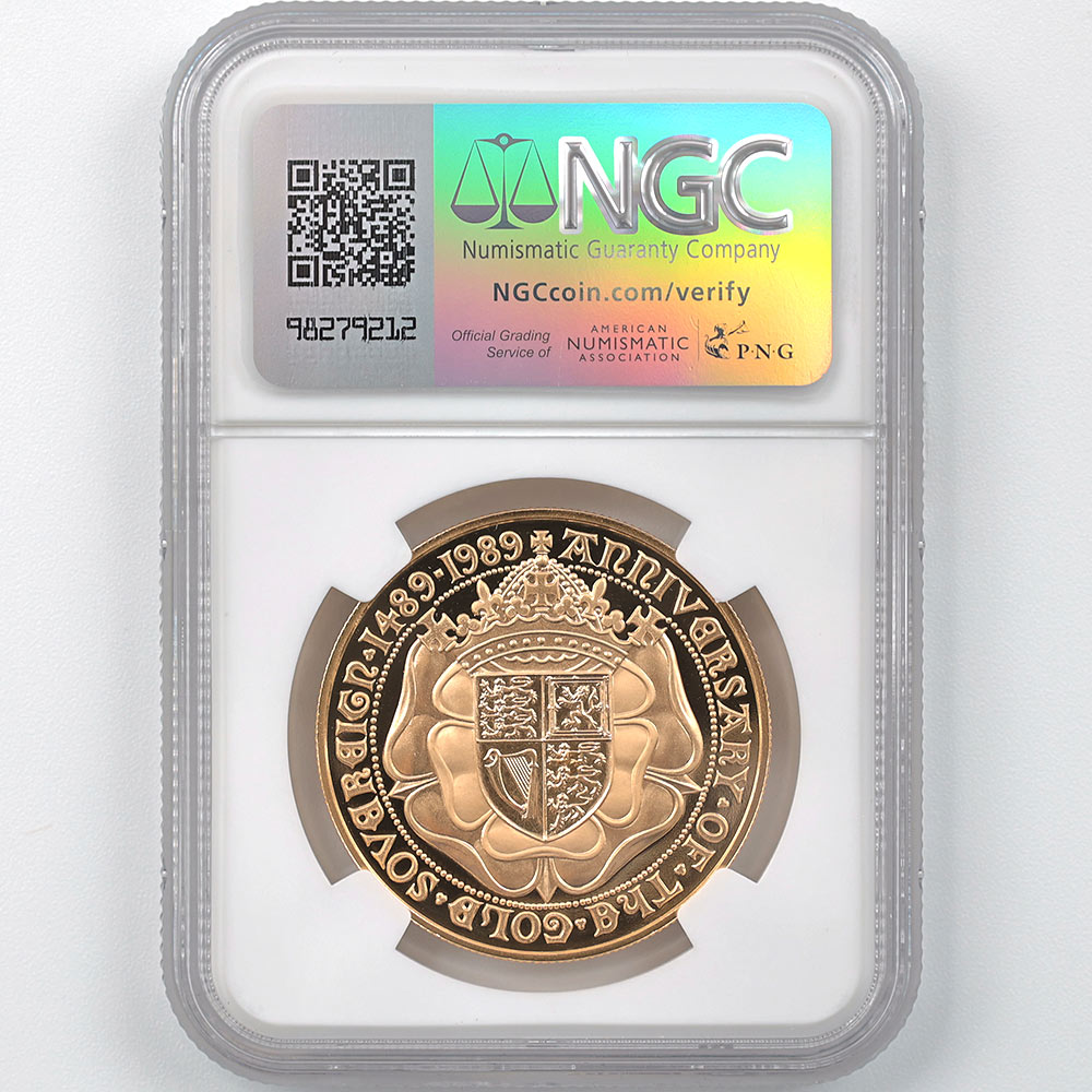 1989 �ѹ� ���ꥶ�٥�2�� ���֥�� 500��ǯ��ǰ 5�ݥ�ɡ�5���֥��˶�� �ץ롼�� NGC PF 70 UC �ǹ���� ����̤������ ���塼���������� �����ꥹ ���