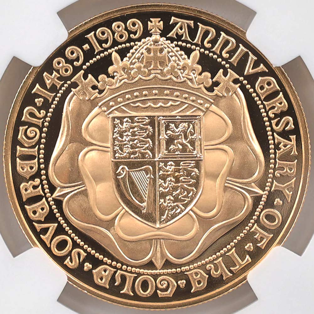 1989 �ѹ� ���ꥶ�٥�2�� ���֥�� 500��ǯ��ǰ 5�ݥ�ɡ�5���֥��˶�� �ץ롼�� NGC PF 70 UC �ǹ���� ����̤������ ���塼���������� �����ꥹ ���