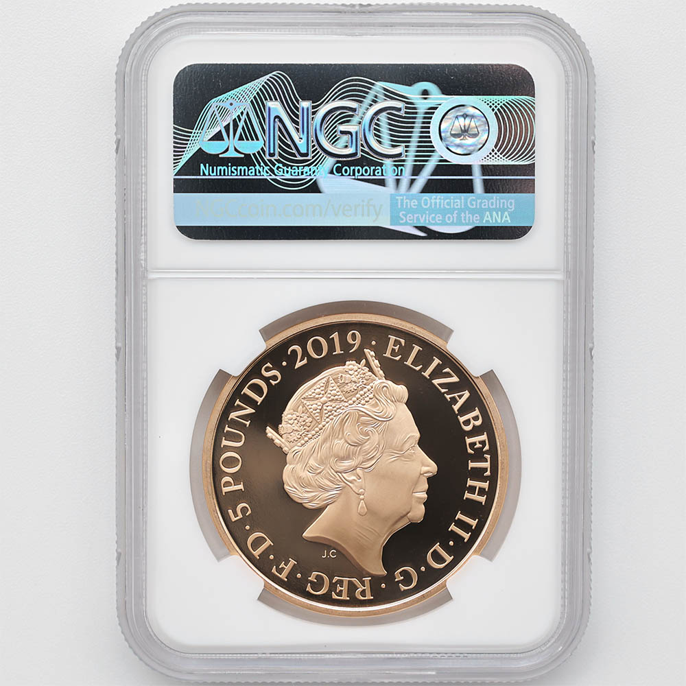 2019 �ѹ� ����ɥ��㥳���󥳥쥯����� �衼�ޥ󡦥����������� 5�ݥ�� ��� �ץ롼�� NGC PF 70 UC �ǹ���� ����̤������ �����ꥹ ���