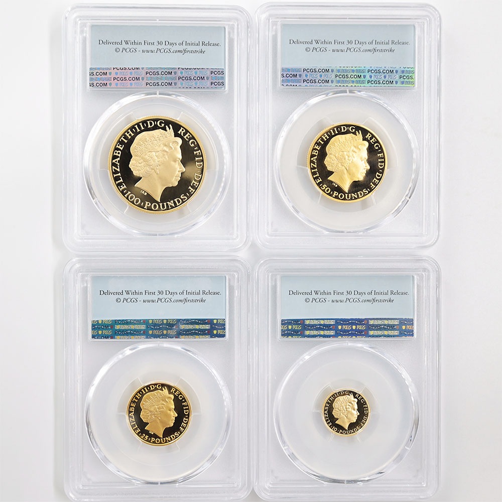 �������� 2011 �ѹ� �֥꥿�˥� ���4�� �ץ�ߥ��� ���å� �ץ롼�� PCGS PR 70 DCAM FS ������ �ǹ���� ����̤������ �����ꥹ ��ߡڥݥ���ȡ������ݥ������оݳ���