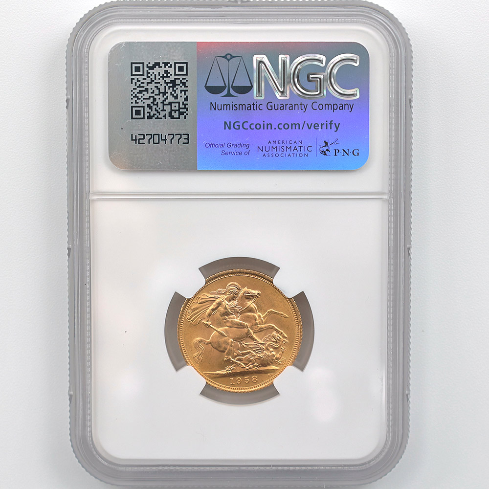 1958 �ѹ� ���ꥶ�٥�2�� ���֥�� 1�ݥ�ɡ�1���֥��˶�� NGC MS 66 ����̤������ �����硼��ε�༣ 
