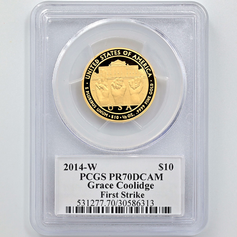 �������� 2014 ����ꥫ �ե������ȥ�ǥ����꡼�� ���졼����������å� 10 �ɥ� ��� 1/2���� �ץ롼�� PCGS PR 70 DCAM FS ������ �ǹ���� �ڥݥ���ȡ������ݥ������оݳ���