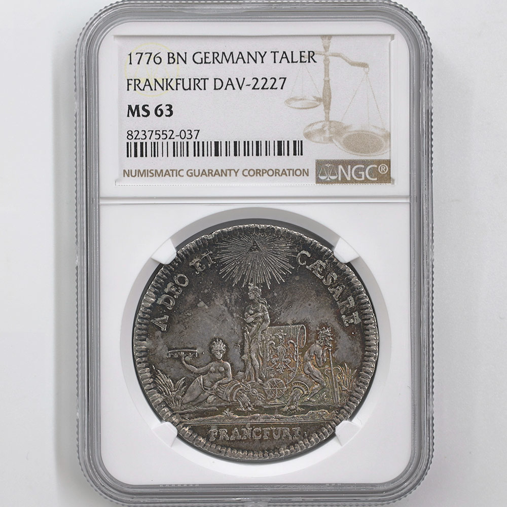 1776 ɥ ե󥯥ե ϥ󶶳̵ǰ 1顼  NGC MS 63 ǹ ̤